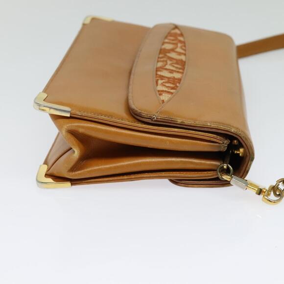 DIOR Shoulder Bag Leather Beige Gold - Picture 5 of 12